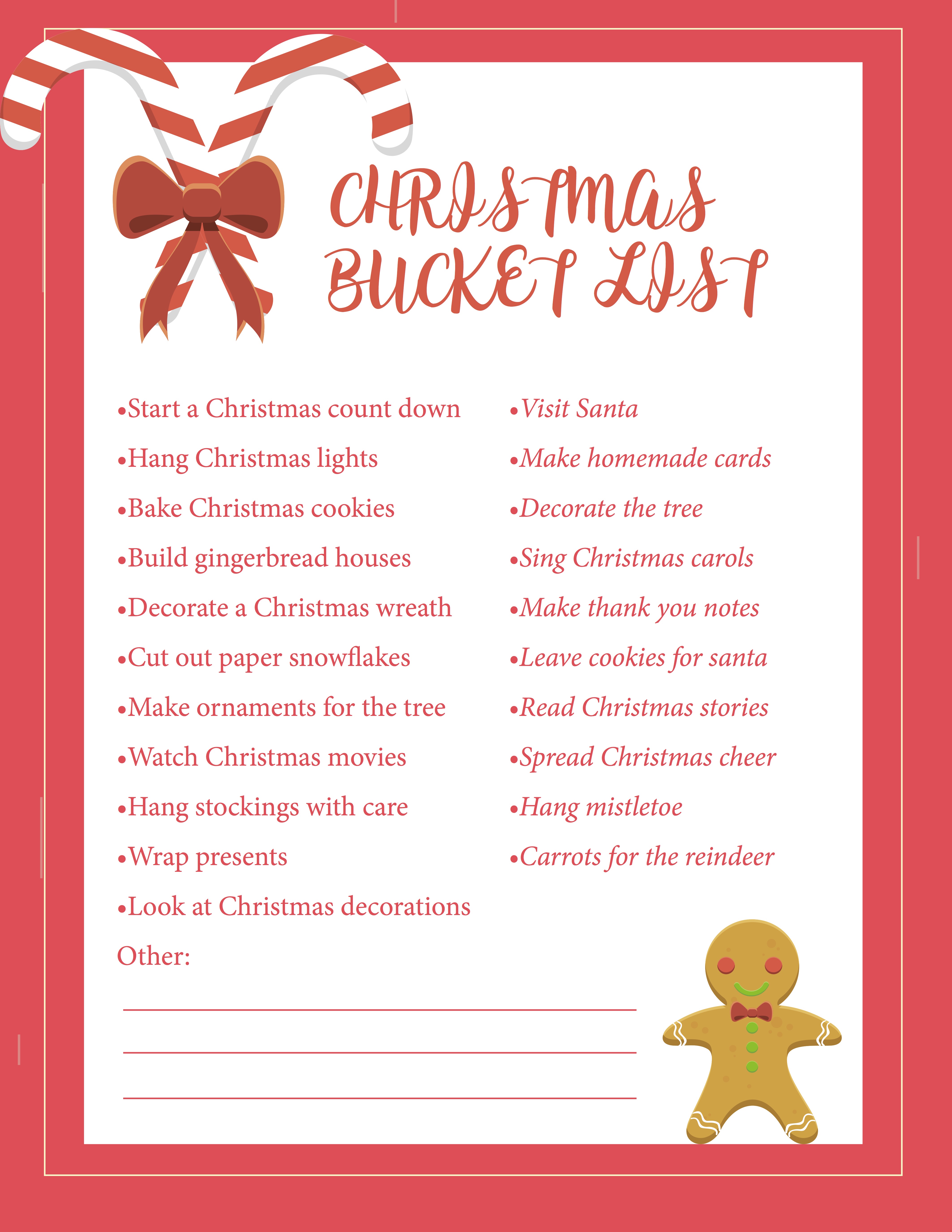 Ultimate Christmas Bucket List – The CentsAble Shoppin