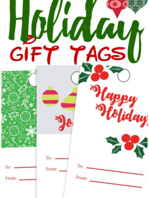 Printable Holiday Gift Tags