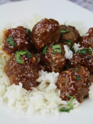 Garlic Honey Meatballs