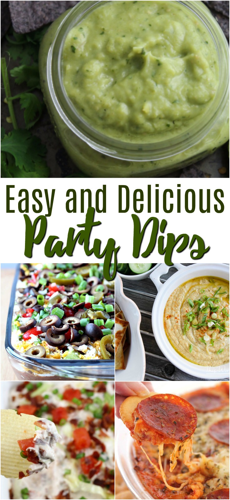 These easy party dips are perfect for your next get together!  #dip #appetizer #partydip 