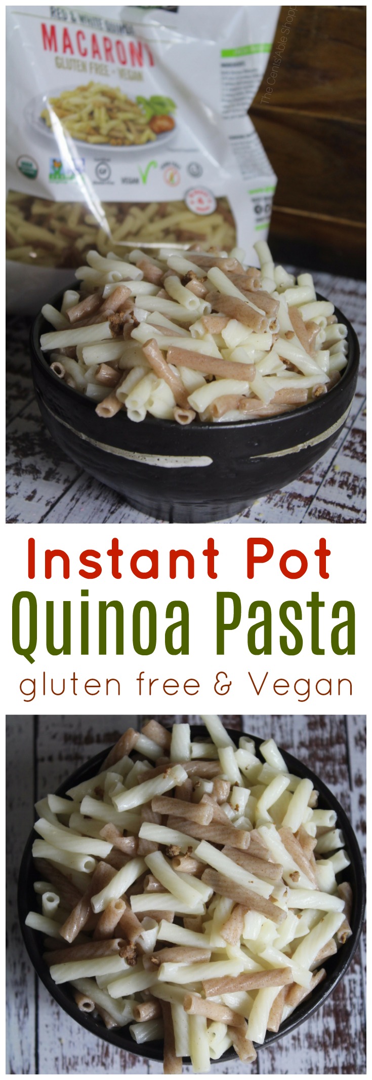 How to Cook Quinoa Pasta in the Instant Pot. #pasta #instantpot #quinoa #pressurecooker