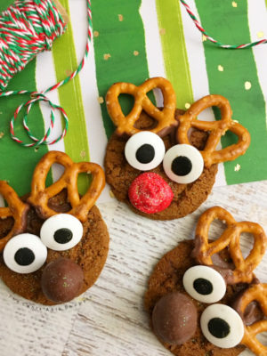 Gingersnap Reindeer Cookies