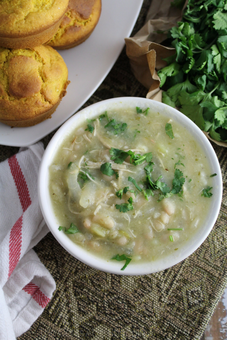 A kicked up Salsa Verde White Bean Chicken Chili that's rich in flavor, easy to make in our Instant Pot, and perfect for cold winter weather!