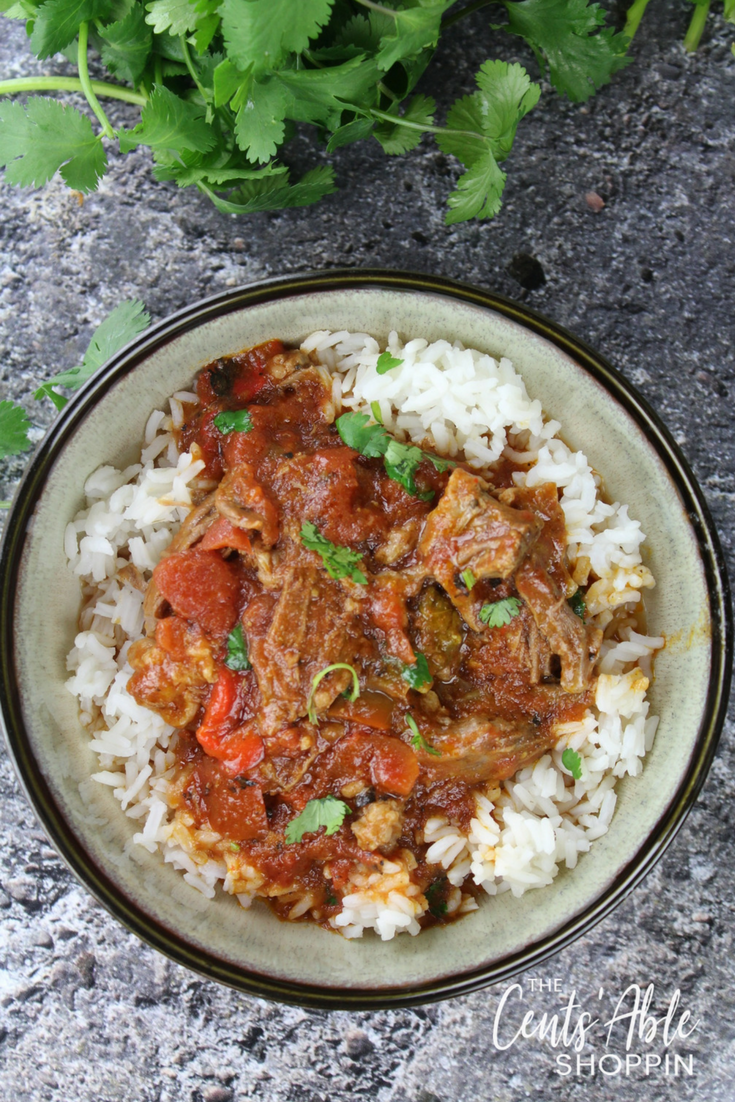 Ropa Vieja, a dish famous in Cuba and in some of the Caribbean, features thin strands of shredded beef in a rich and flavorful sauce of peppers, tomatoes, onions and spices.