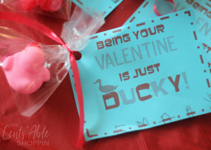 This fun Rubber Ducky Valentine is an adorable non-candy alternative for kids of all ages to hand out this Valentine's Day!  
