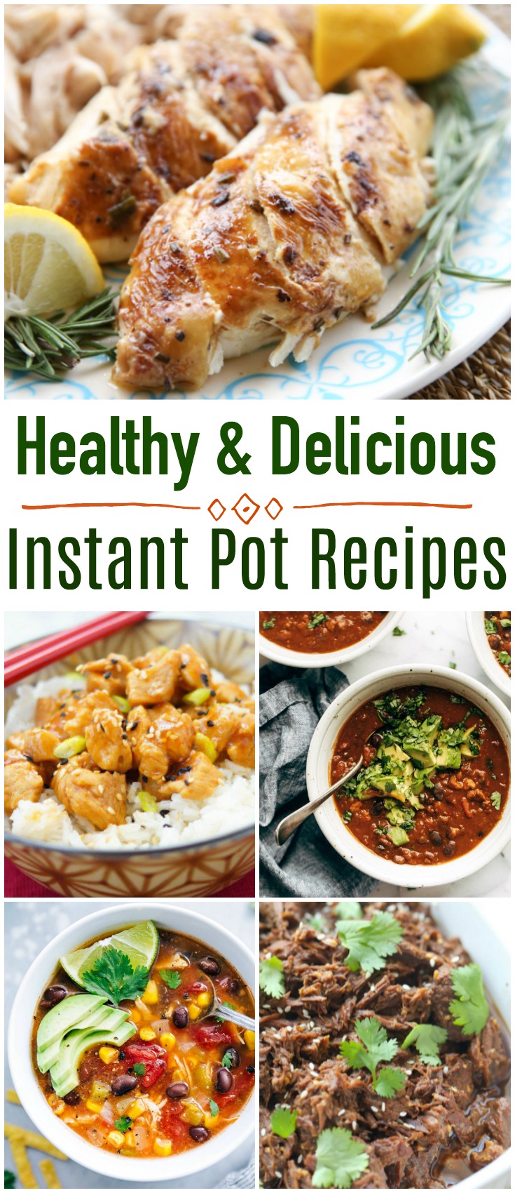 Did you recently buy an Instant Pot? it's a wonderful appliance to help you save money and eat better. Here are 20 Healthy and Delicious Instant Pot recipes you will want to keep handy! #InstantPot #PressureCooker #healthyrecipes #easyrecipes