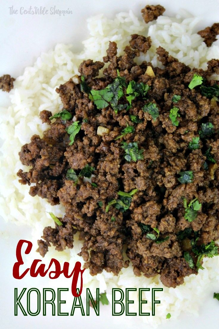 An easy Korean Beef recipe with simple ingredients that can be ready in just minutes! #easydinner #weeknight #beef 