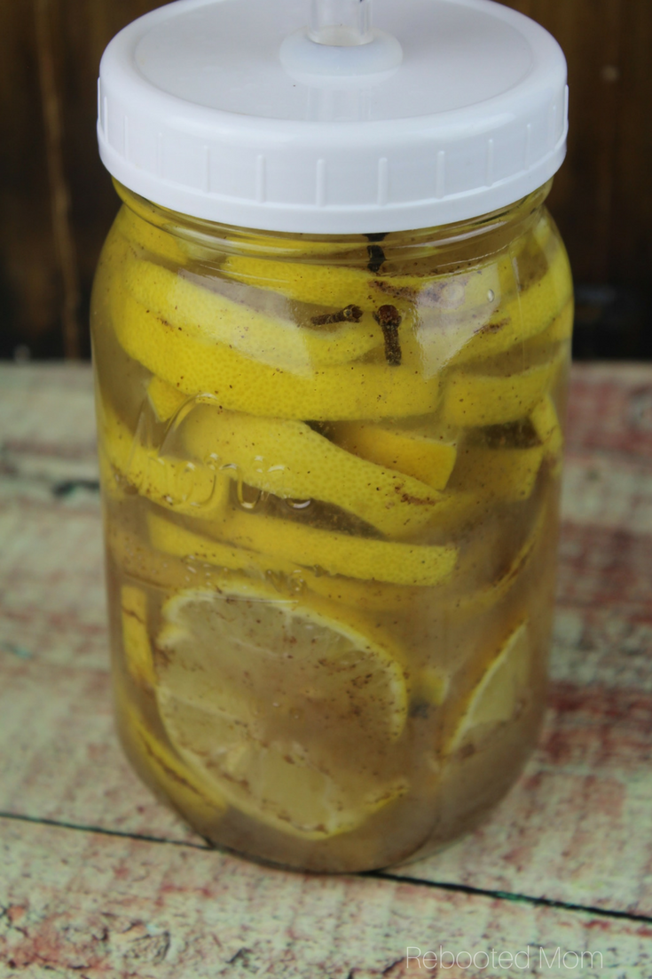 Spicy Lacto-fermented Lemons - Rebooted Mom || A wonderful way to use an abundance of lemons ~ this lacto-fermented lemon recipe is a little spicy and a little sweet! 