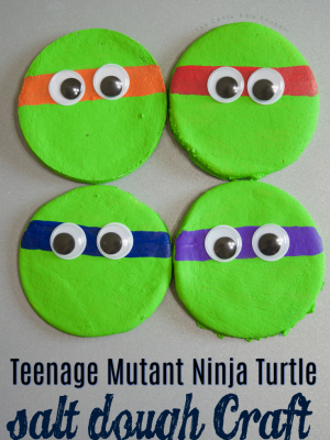 Teenage Mutant Ninja Turtle Salt Dough Project