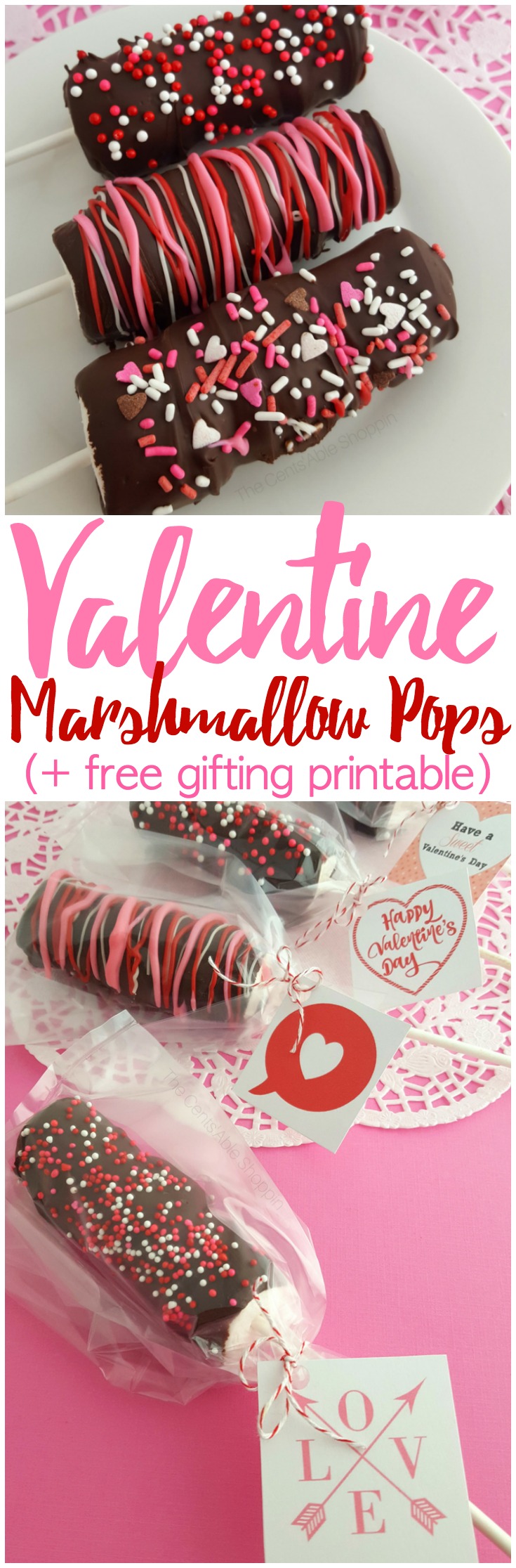 Valentine Marshmallow Pops