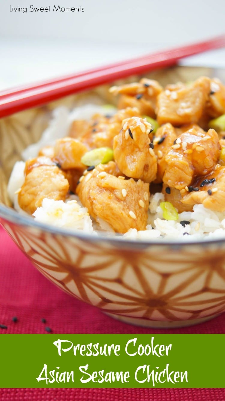 Healthy and Delicious Instant Pot Recipes \\ Pressure Cooker Asian Sesame Chicken - Living Sweet Moments