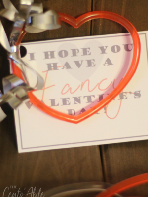 Fancy Heart Bracelet Valentine Printable