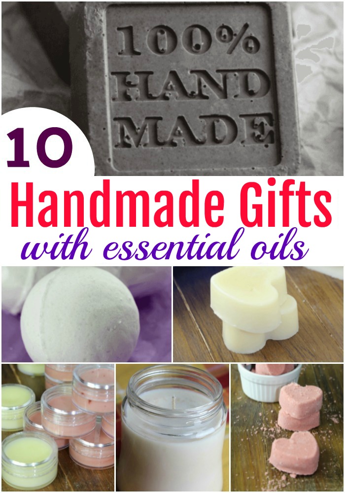 These handmade gifts with essential oils are simple to put together and perfect for teachers, friends, and even family for Valentine's, Mother's Day & more! #gifts #handmade #essentialoils #DIY #ValentinesDay #MothersDay #teacher 