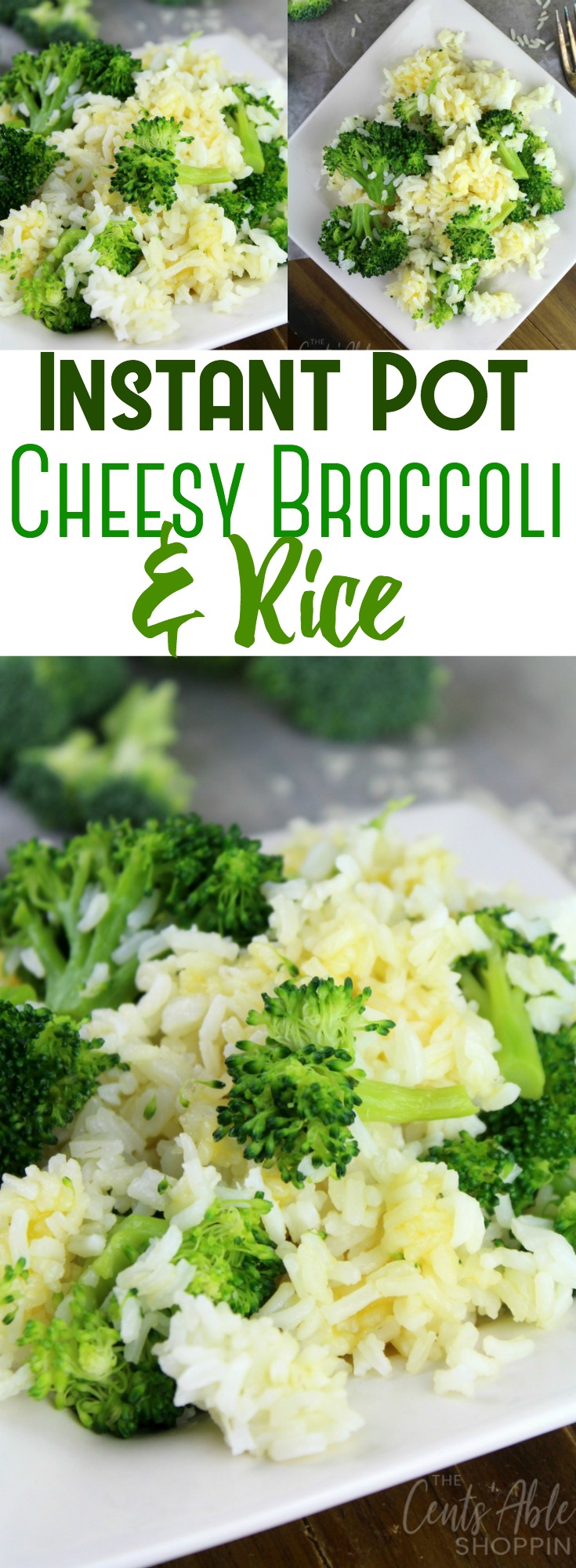 Combine simple, healthy ingredients to make this delicious Cheesy Broccoli and Rice in under 20 minutes using your Instant Pot!