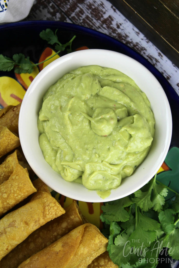 These baked potato taquitos are a wonderful meatless meal opportunity - easy to put together and delicious with creamy avocado dip!