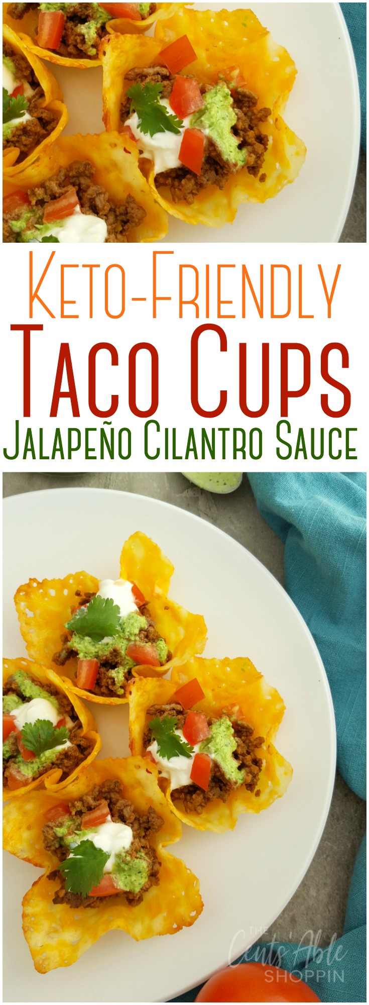 These delicious taco cups are simple to throw together and Keto friendly! #taco #Ketorecipes #keto #tacocups #healthymeals 