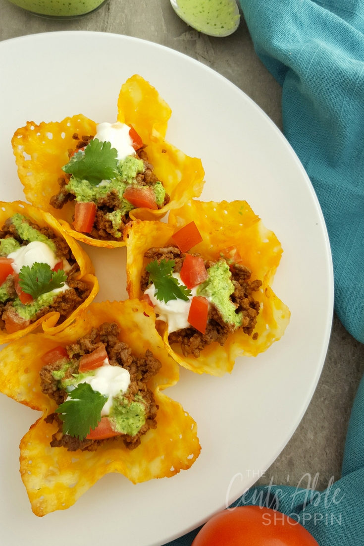 These delicious taco cups are simple to throw together and Keto friendly! #taco #Ketorecipes #keto #tacocups #healthymeals 