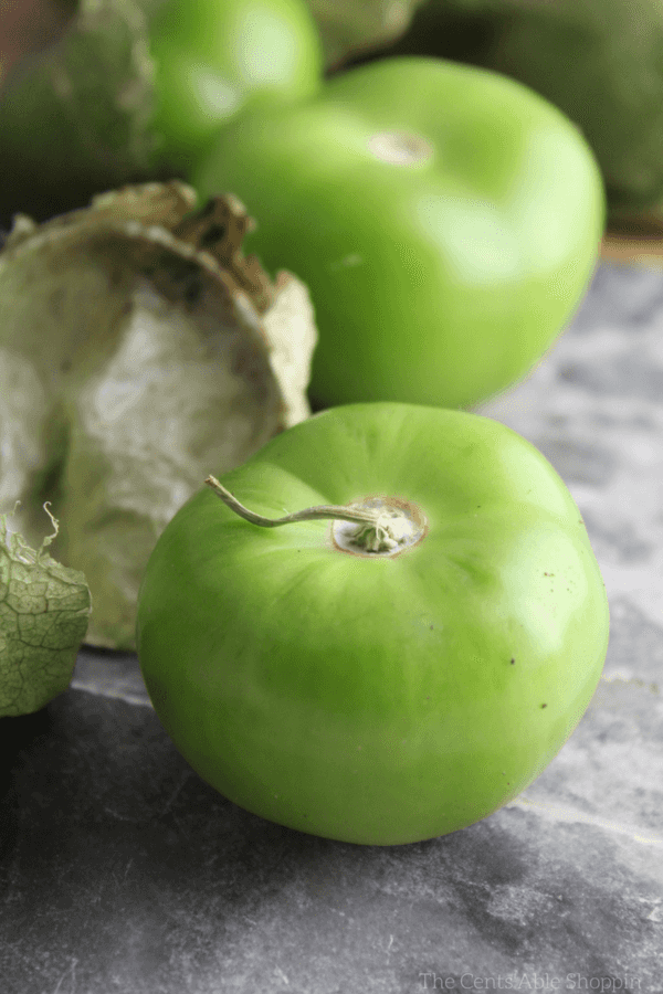 This Roasted Tomatillo and Bean soup is easy to throw together quickly for a flavorful, hearty Mexican-inspired meatless meal! #Mexican #tomatillo #meatless #soup #healthy