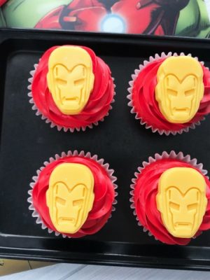 Iron Man Cupcakes