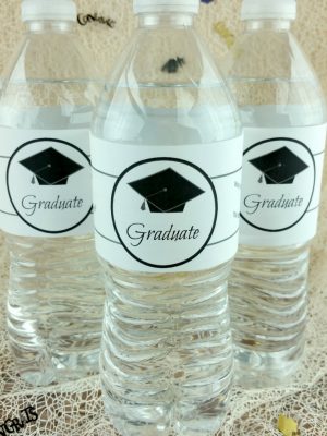 Graduation Water Bottle Wraps