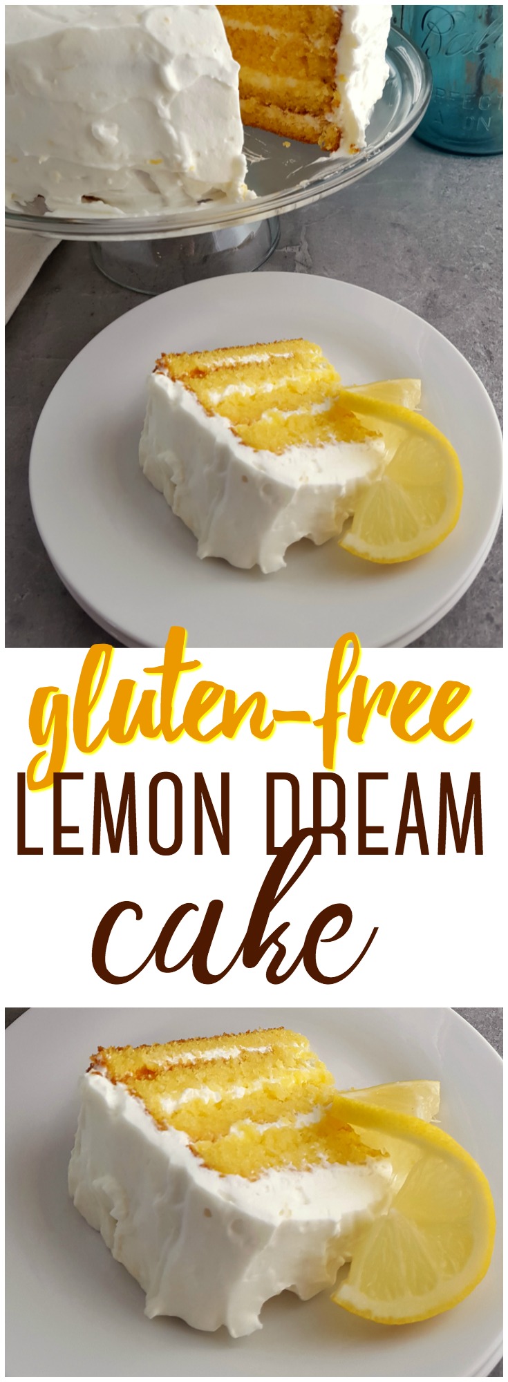 This light and fluffy Lemon Dream Cake is the perfect gluten-free dessert to welcome spring and is the perfect way to celebrate a birthday!