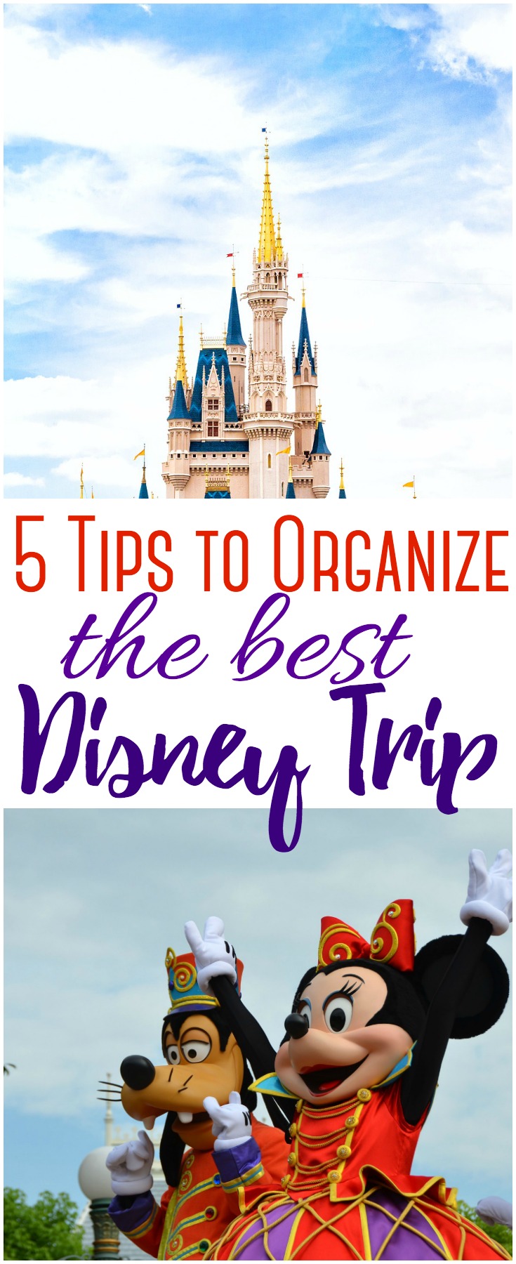 Planning a trip to Disney requires research, planning and organization. Follow these tips to help you stay organized on your next Disney Trip.