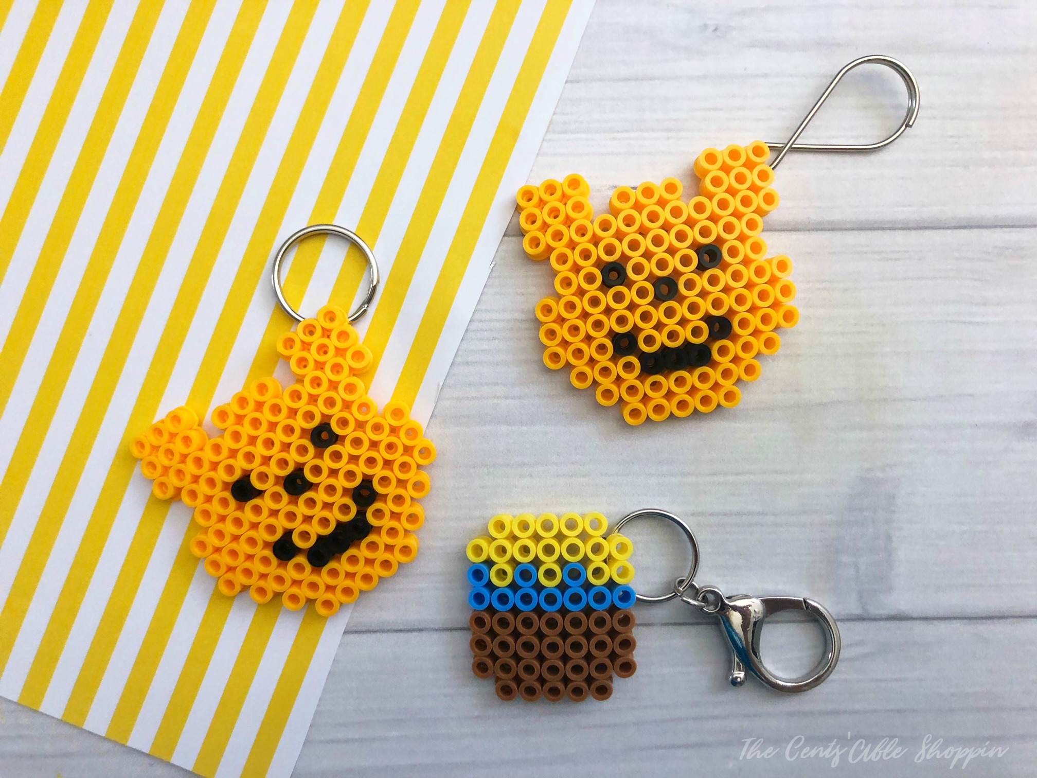 This Pooh Perler Bead Keychain is simple to make and surprisingly cute to make year round! They are a fun way to keep kids busy on hot or rainy days!