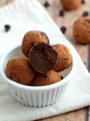 Healthy Chocolate Fudge Truffles