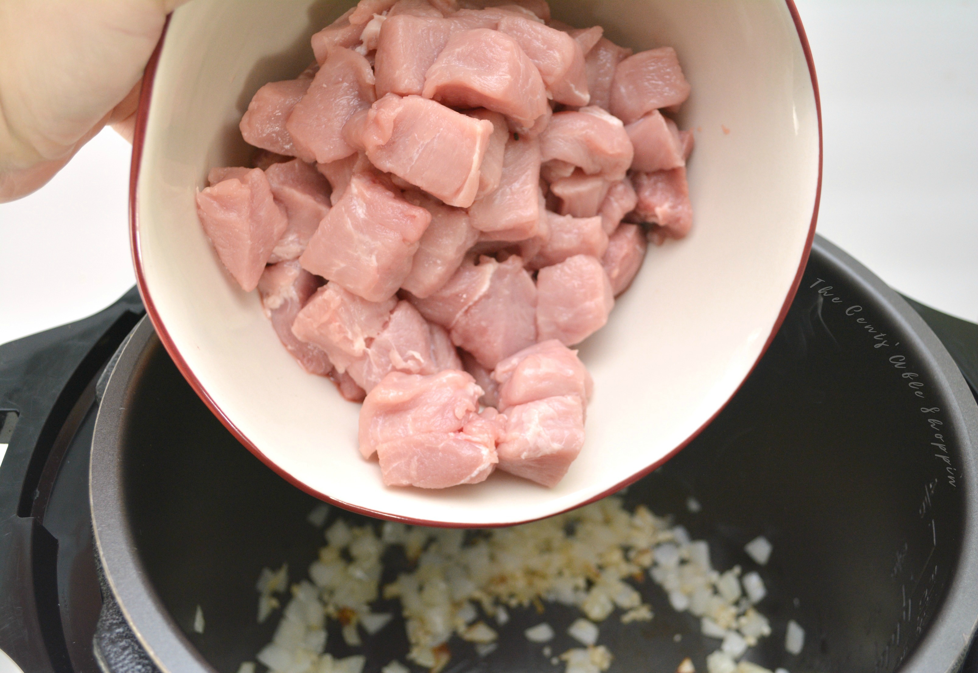 This easy yet hearty Pork, Smoked Sausage and Bean Instant Pot soup comes together quickly and easily for busy weeknights! 