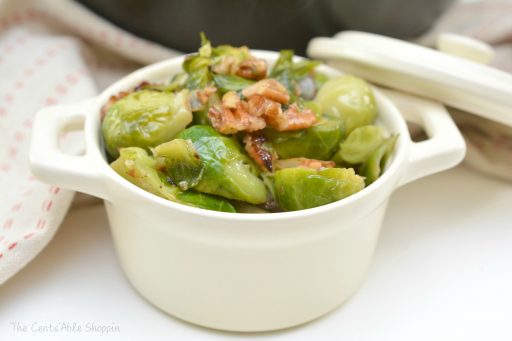 Keto Brussels Sprouts in Pecan Butter 