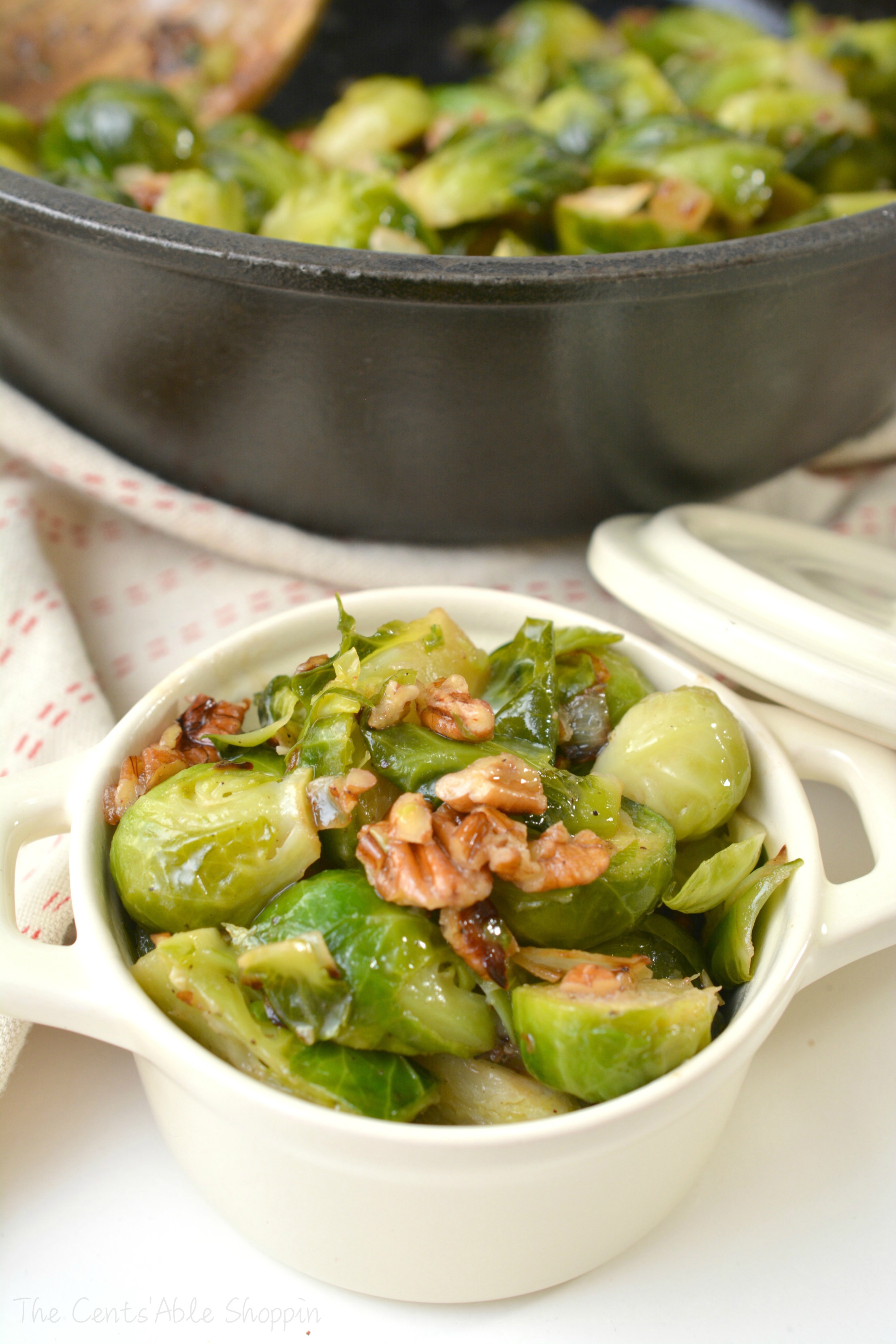 Keto Brussels Sprouts in Pecan Butter