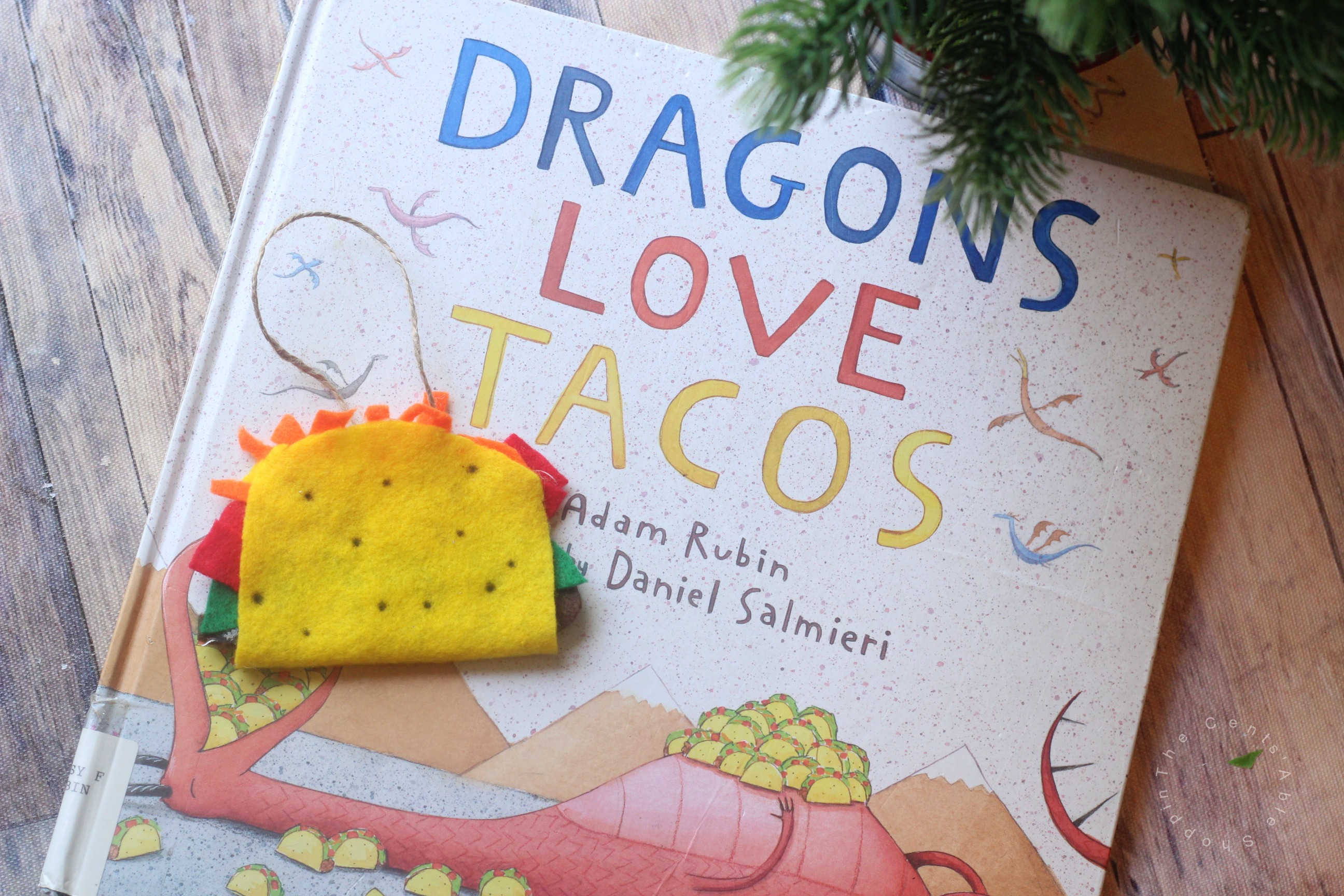 Dragons Love Tacos is a fun book about dragons who love to eat tacos. This Dragons Love Tacos Christmas Ornament is a fun complement to a wonderful story!