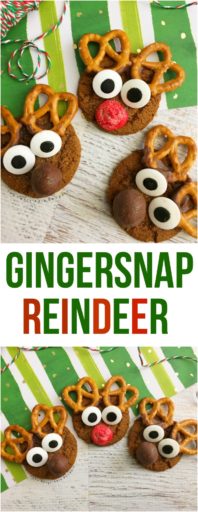 Gingersnap Reindeer Cookies
