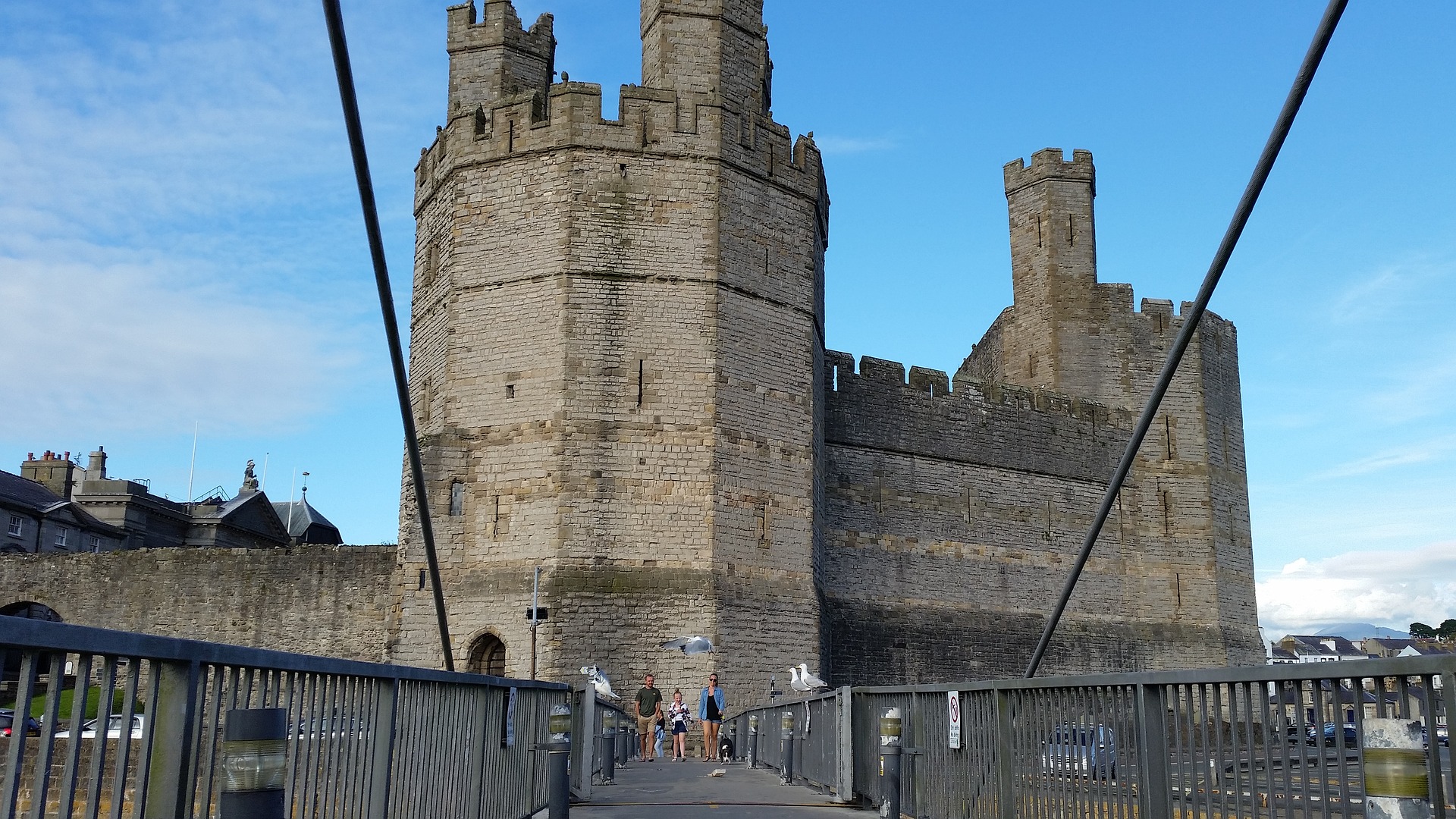 Caernarfon Castle is one of the top tourist attractions in Wales, and one  of a series of castles built by King Edward I over 700 years ago.