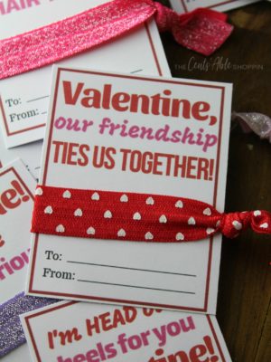 DIY Hair Tie Valentine