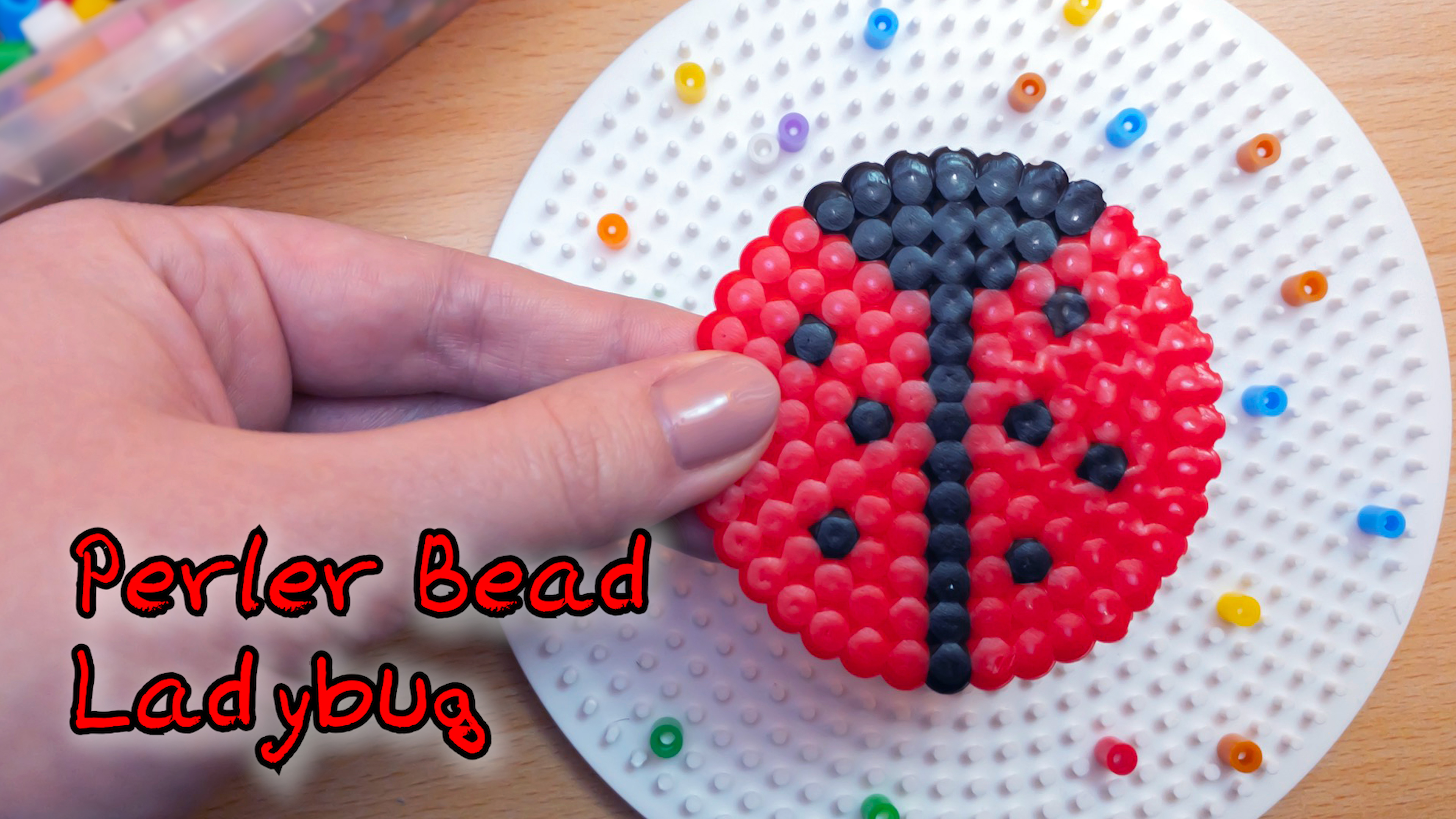 This perler bead ladybug is a fun and adorable project that will help kids develop fine motor skills, patience and artistic design!