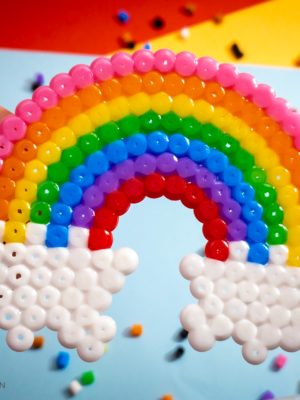 Perler Bead Rainbow Craft