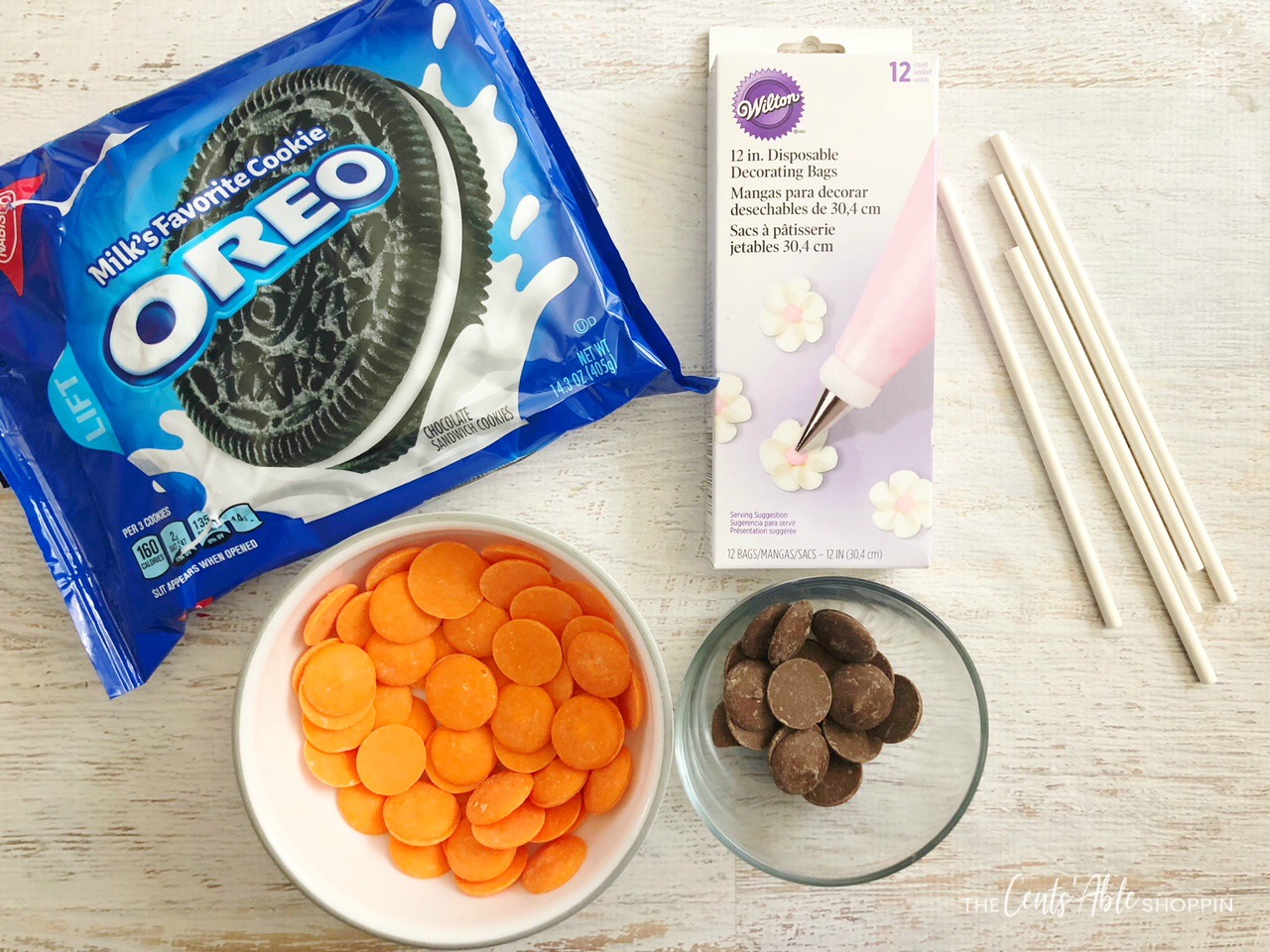 Gather your ingredients! \\ Yummy Basketball Oreo Pops - the perfect way to celebrate a successful season or a delicious treat to serve at game time!