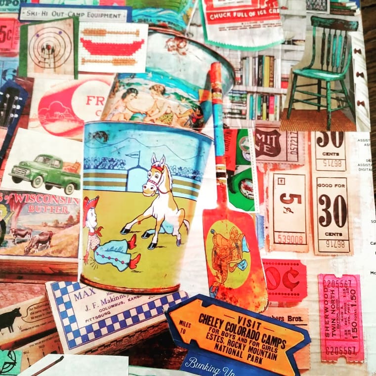 Magazine inspiration \\ This decoupage wood memory box combines your favorite inspirational art to create a one-of-a-kind keepsake to store vacation memories or momentos.