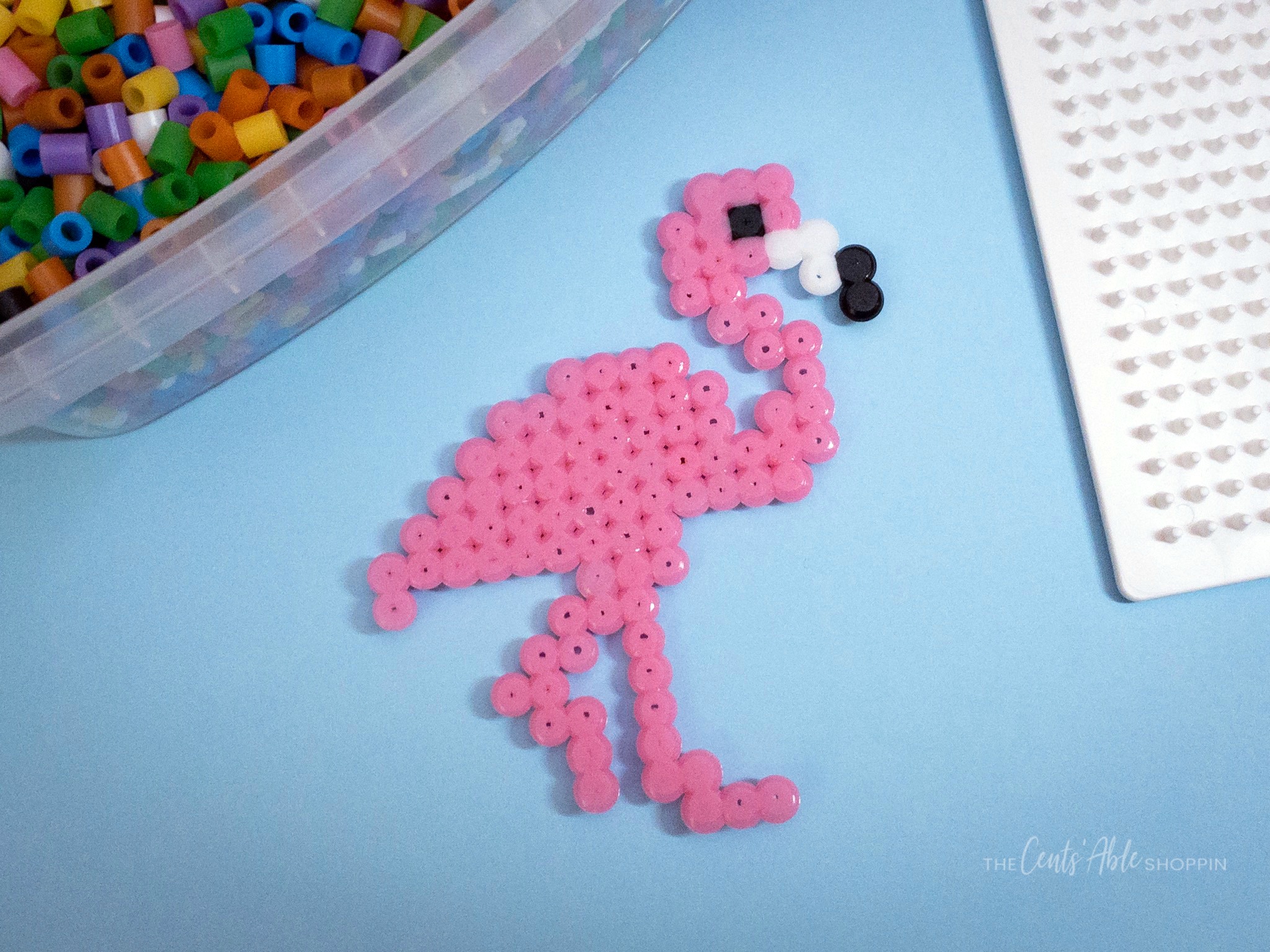 Perler Bead Flamingo