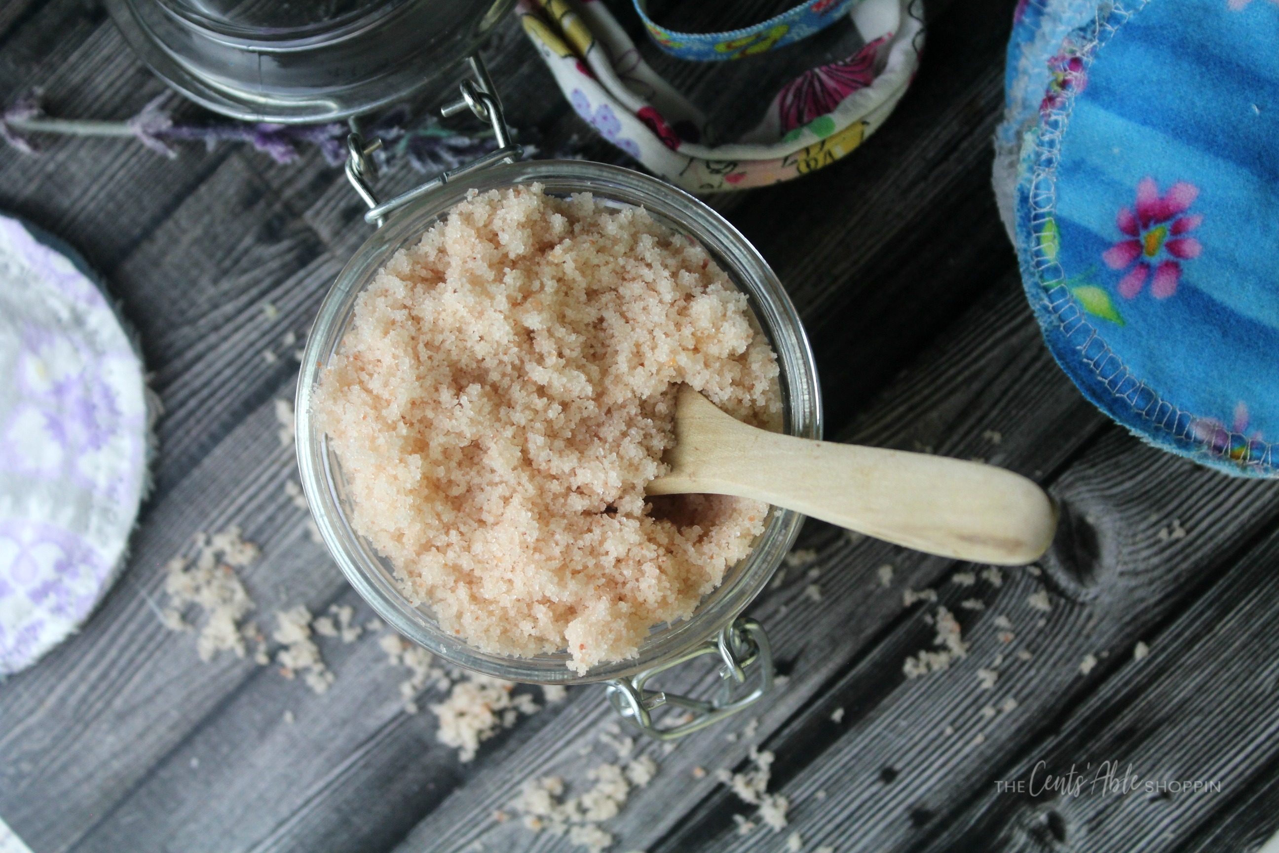 Himalayan Salt Facial Scrub in a jar