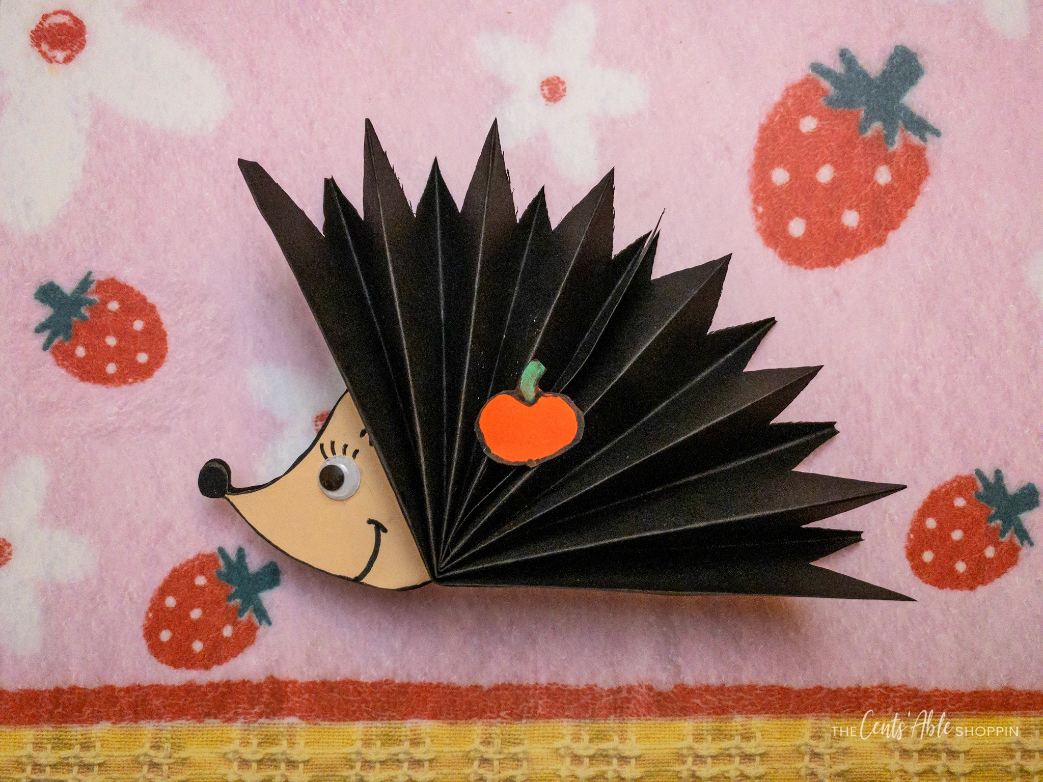 Paper Hedgehog Kids Craft