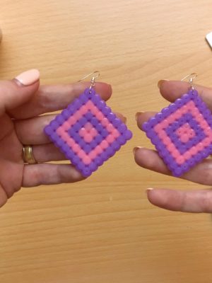 Perler Bead Earrings