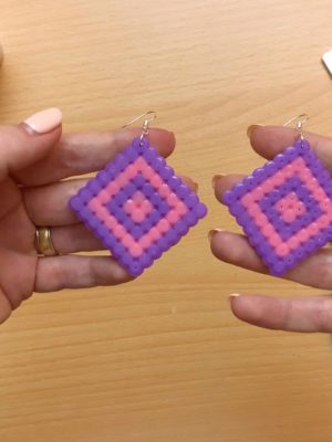 Perler Bead Earrings