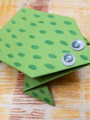 Paper Leap Frog Craft