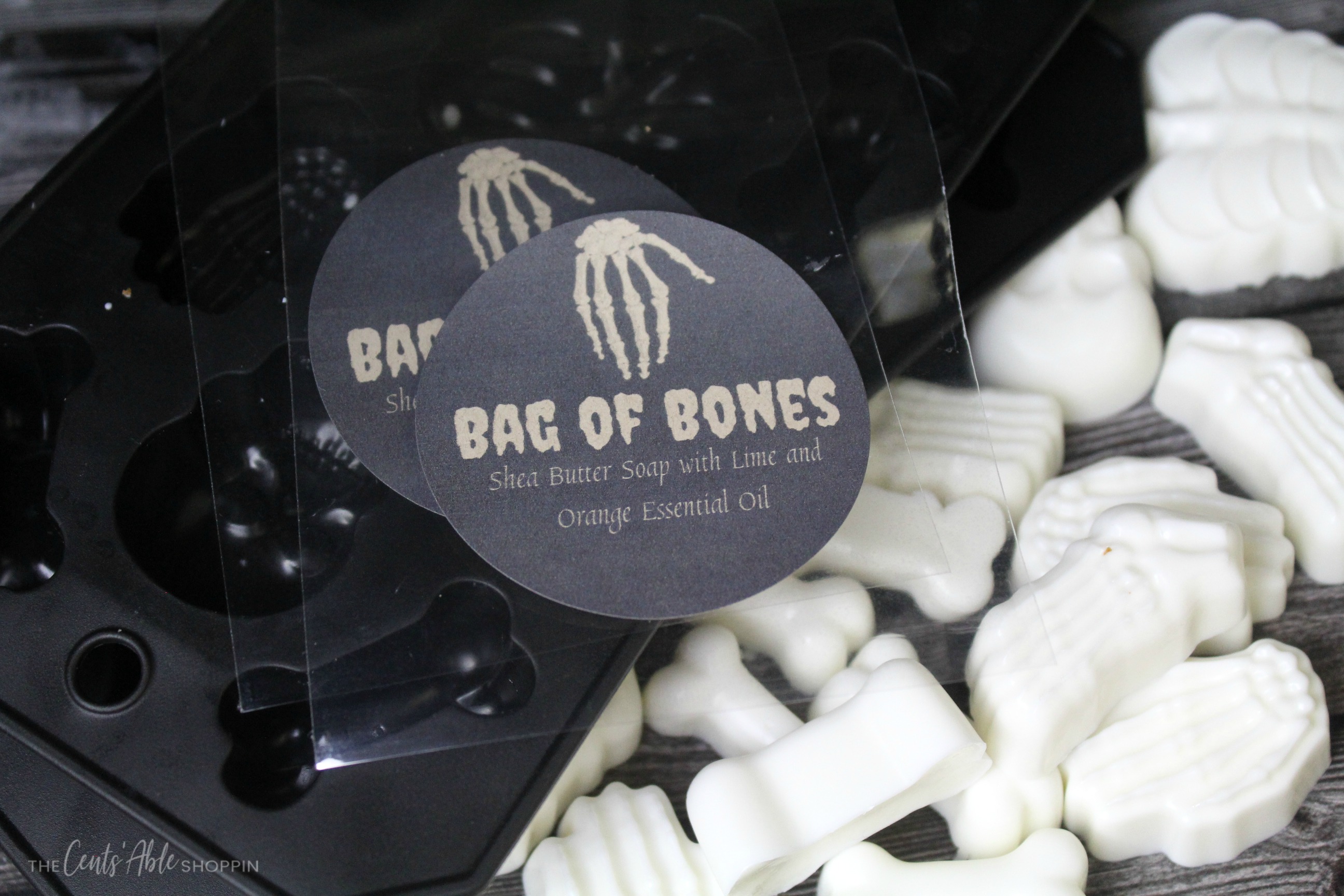 Halloween Bag of Bones Soap Favors