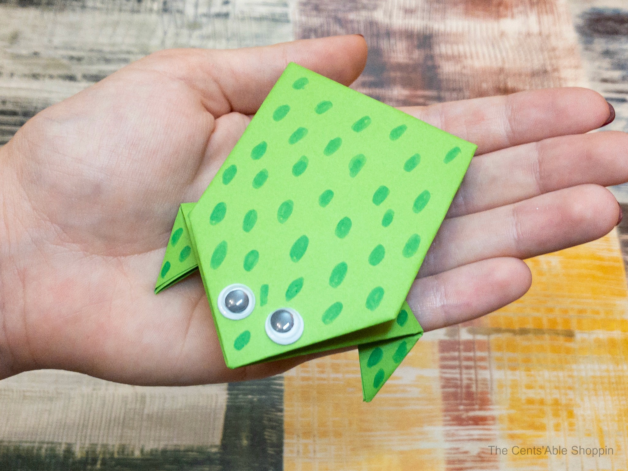 Leap Frog Paper Craft