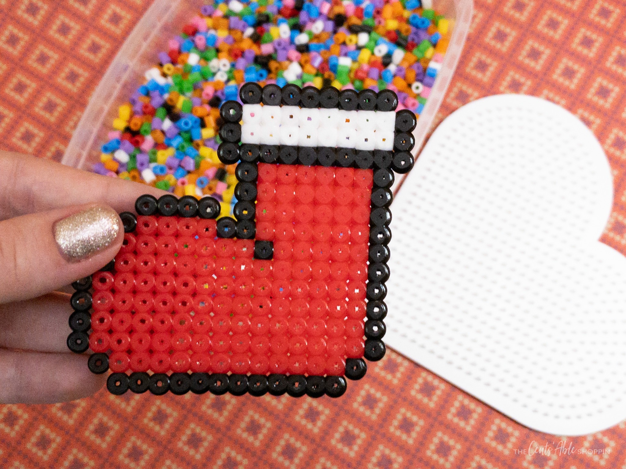 Perler Bead Christmas Stocking