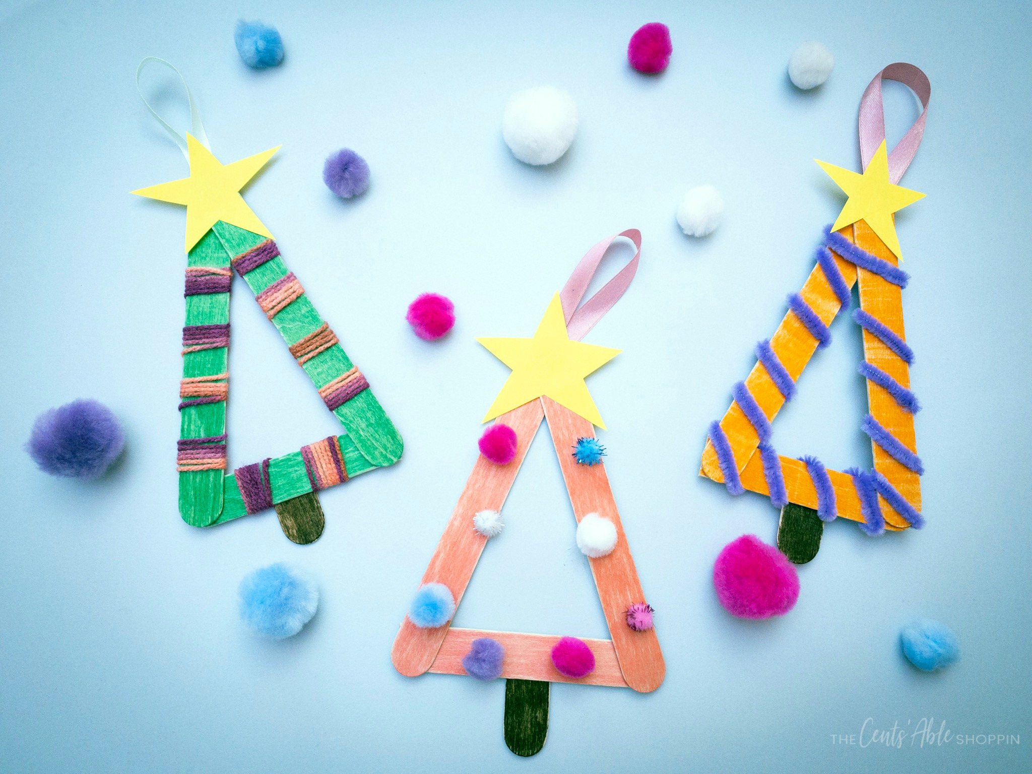 Popsicle Stick Christmas Tree