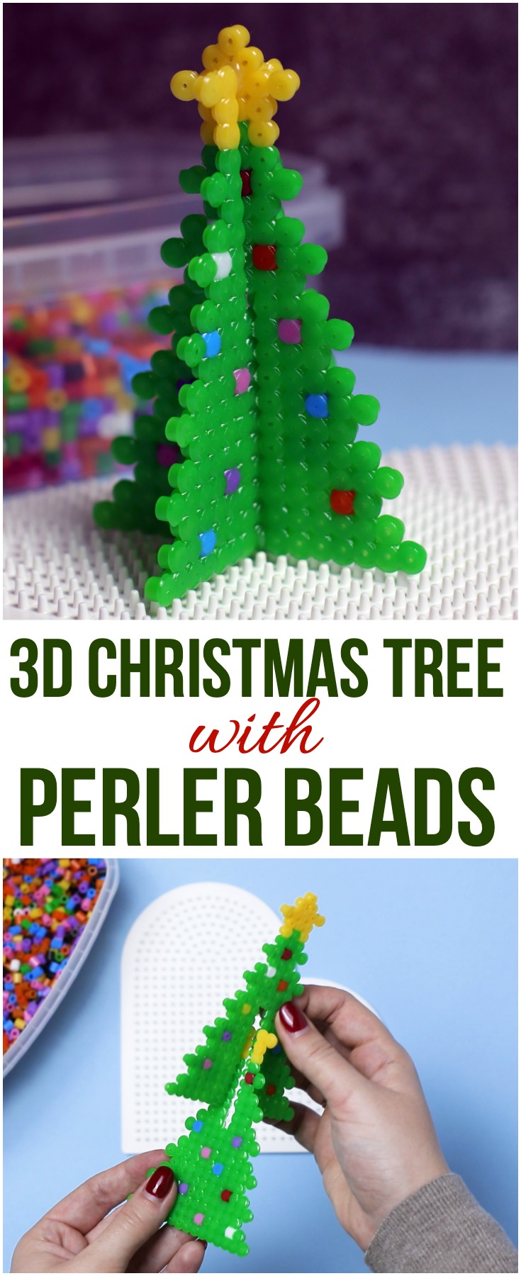 Christmas Tree Perler Bead Project The CentsAble Shoppin